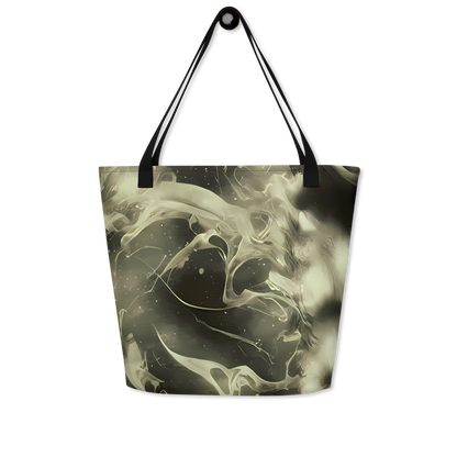 Large Tote Bag w/ Pocket - Biomech Whirl