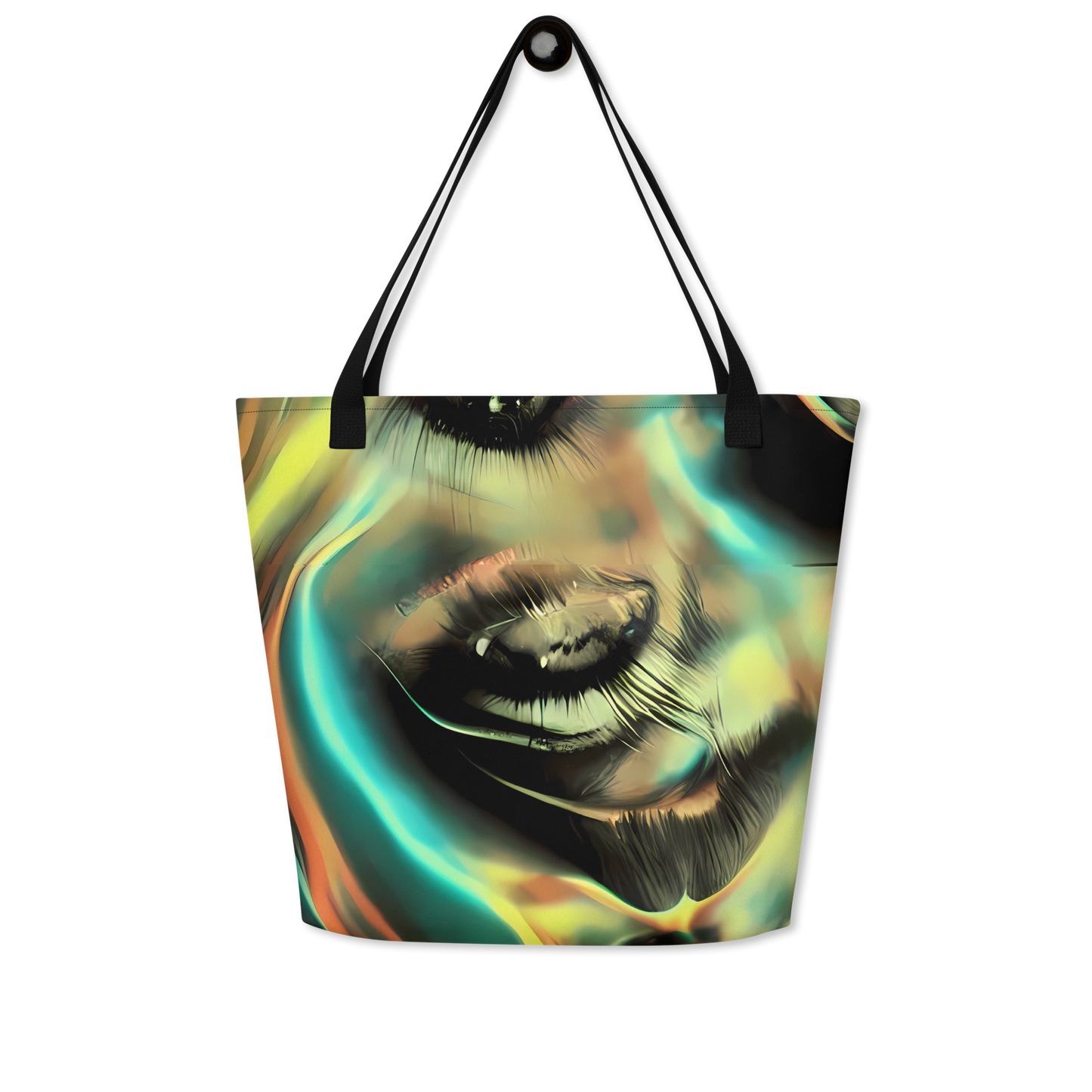 Large Tote Bag w/ Pocket - Newtonian Visage