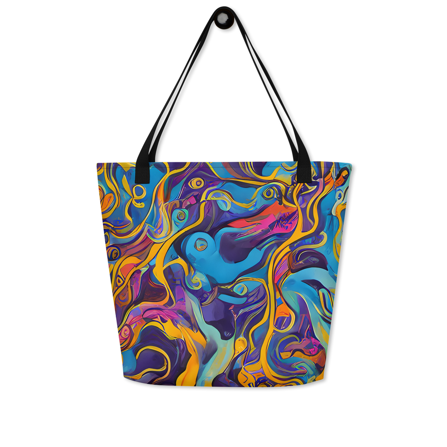 Large Tote Bag w/ Pocket - Cecily's Whorl