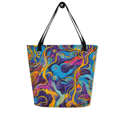 Large Tote Bag w/ Pocket - Cecily's Whorl