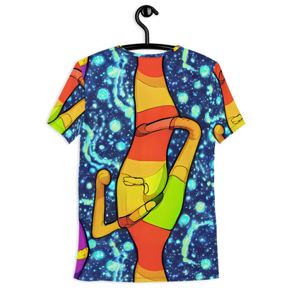 Men's Athletic T-Shirt - Cosmic Siblings