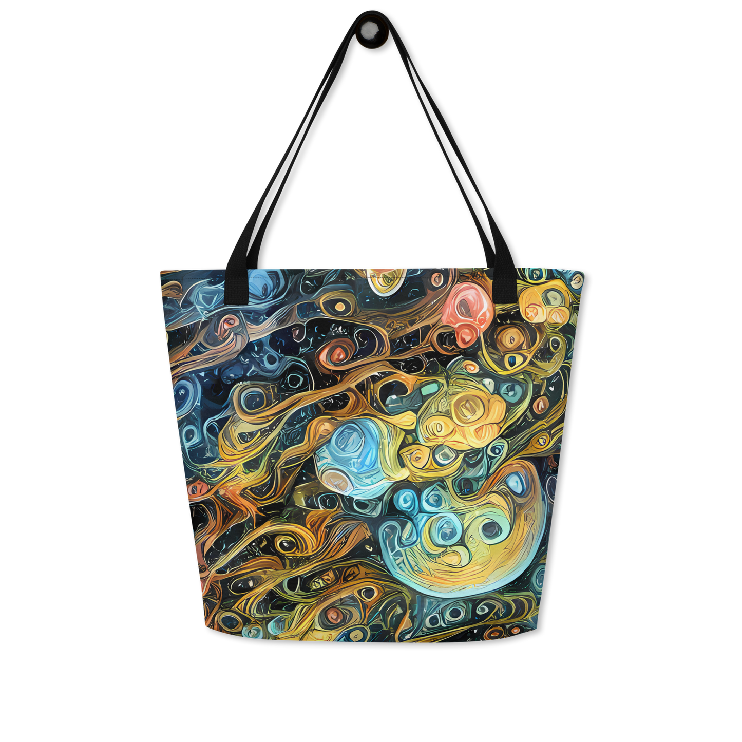 Large Tote Bag w/ Pocket - Wild Cosmos