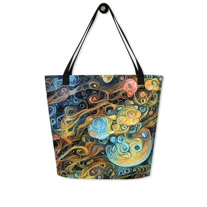 Large Tote Bag w/ Pocket - Wild Cosmos