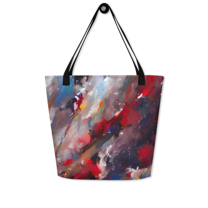 Large Tote Bag w/ Pocket - Passionate Brush