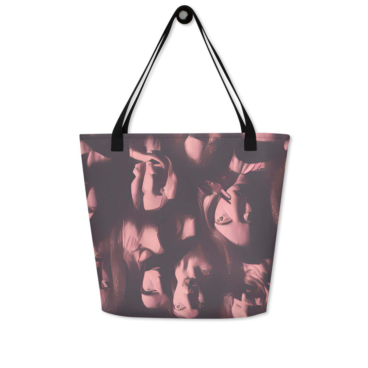 Large Tote Bag w/ Pocket - Portrait Whispers