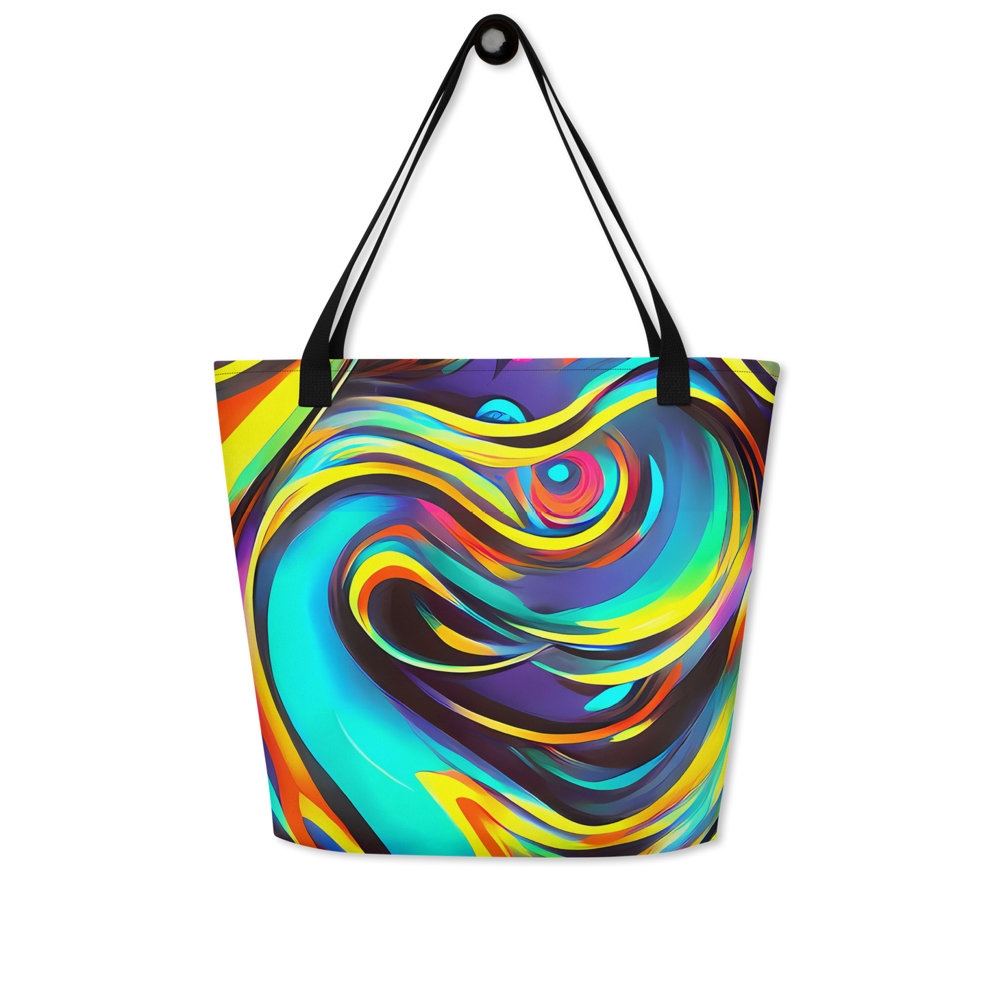 Large Tote Bag w/ Pocket - Cyber Surge