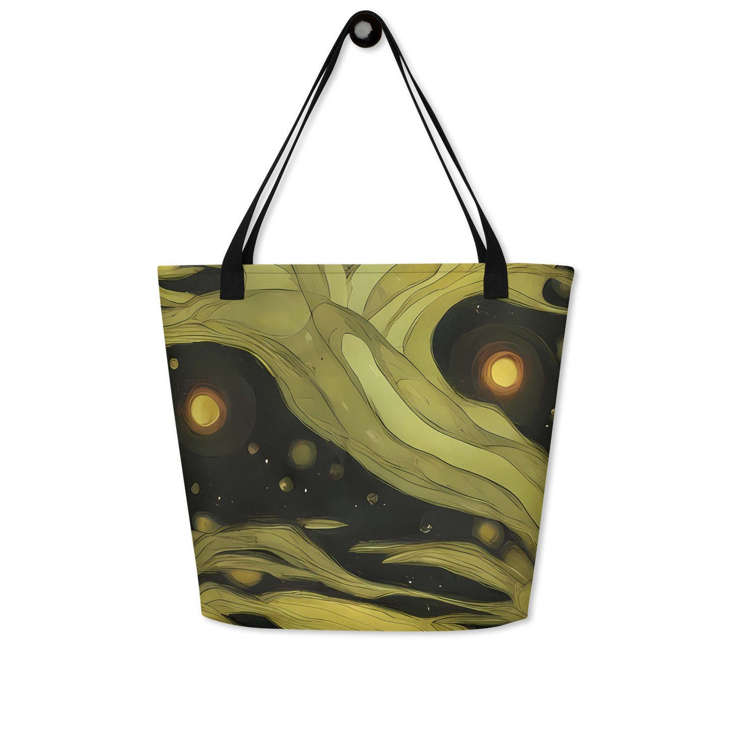 Large Tote Bag w/ Pocket - Whispered Breeze