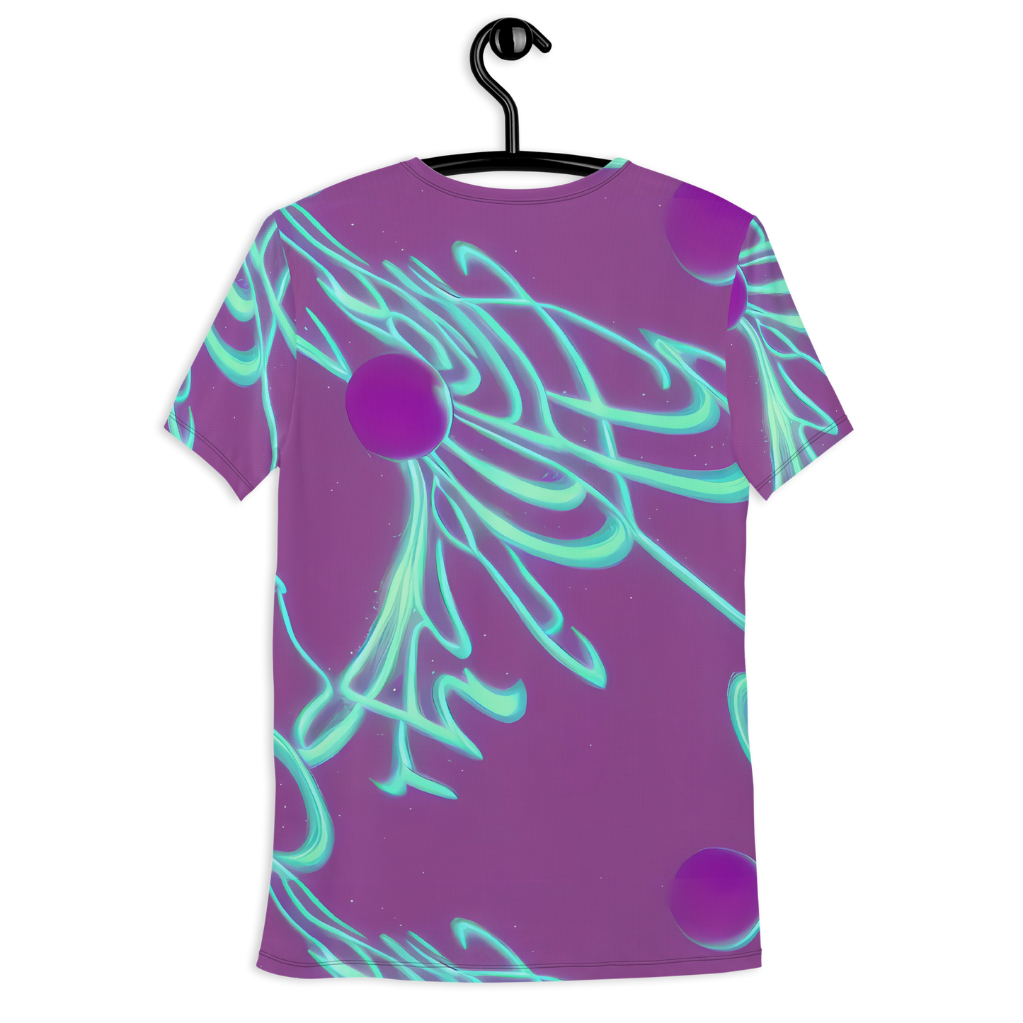 Men's Athletic T-Shirt - Neon Drift