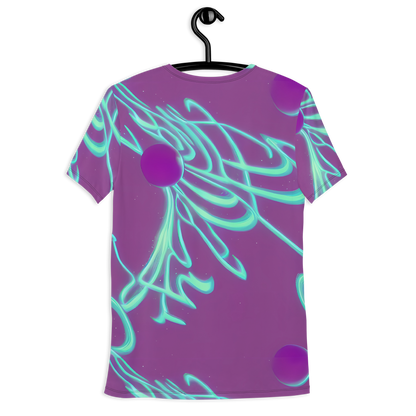 Men's Athletic T-Shirt - Neon Drift
