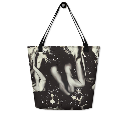 Large Tote Bag w/ Pocket - Newton's Silhouette