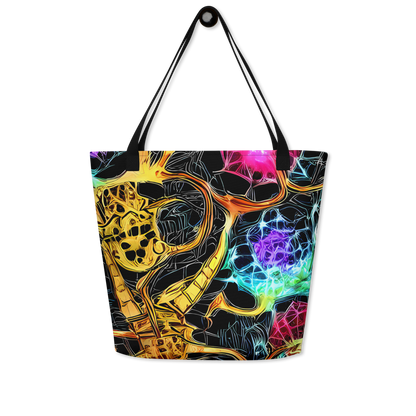 Large Tote Bag w/ Pocket - Psychedelic Pulsar