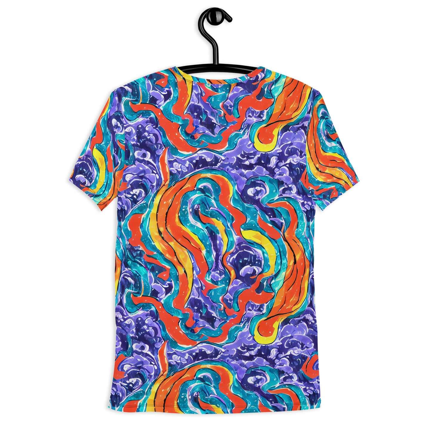 Men's Athletic T-Shirt - Galactic Waves