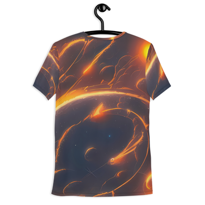 Men's Athletic T-Shirt - Inferno Spirals