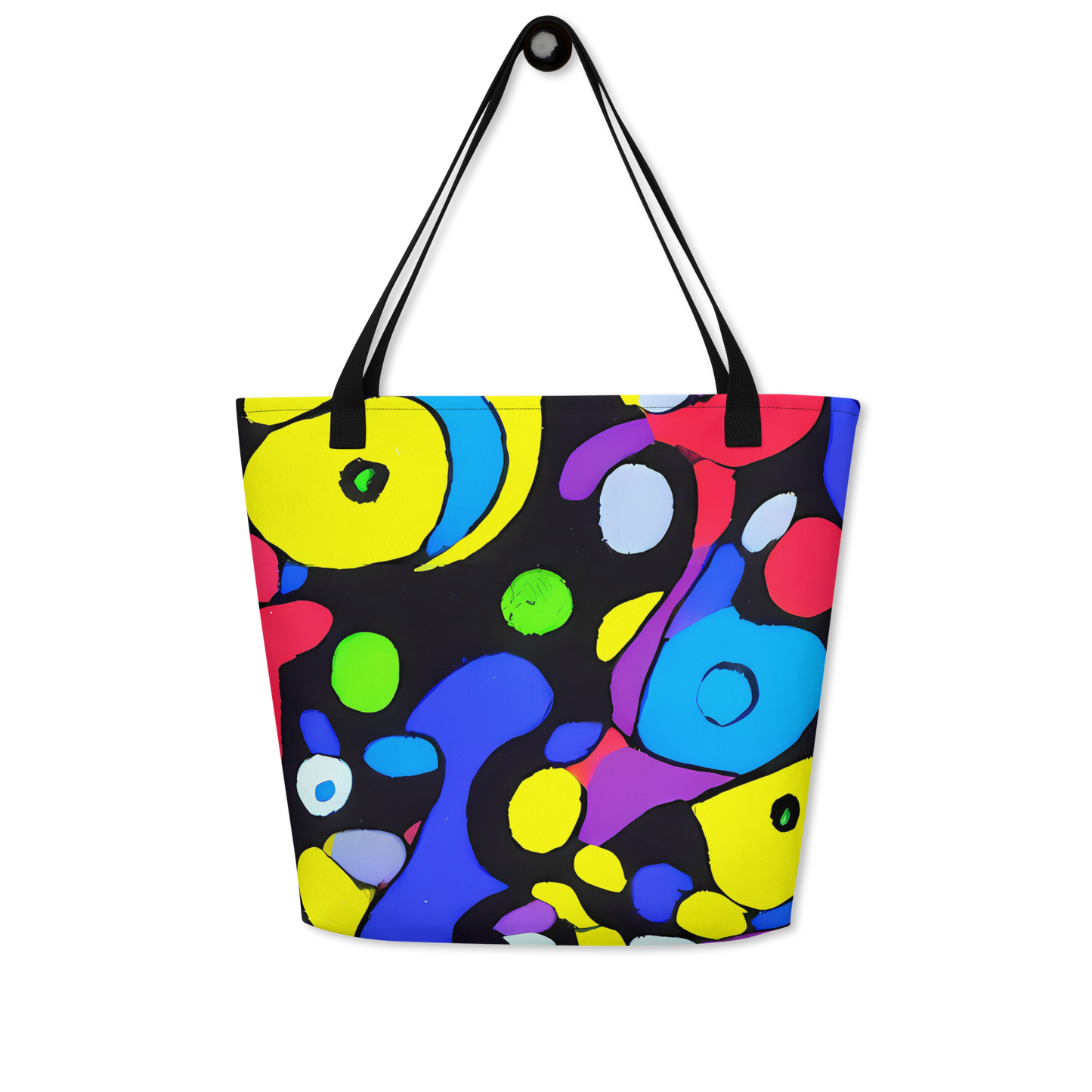 Large Tote Bag w/ Pocket - Miró's Mosaic