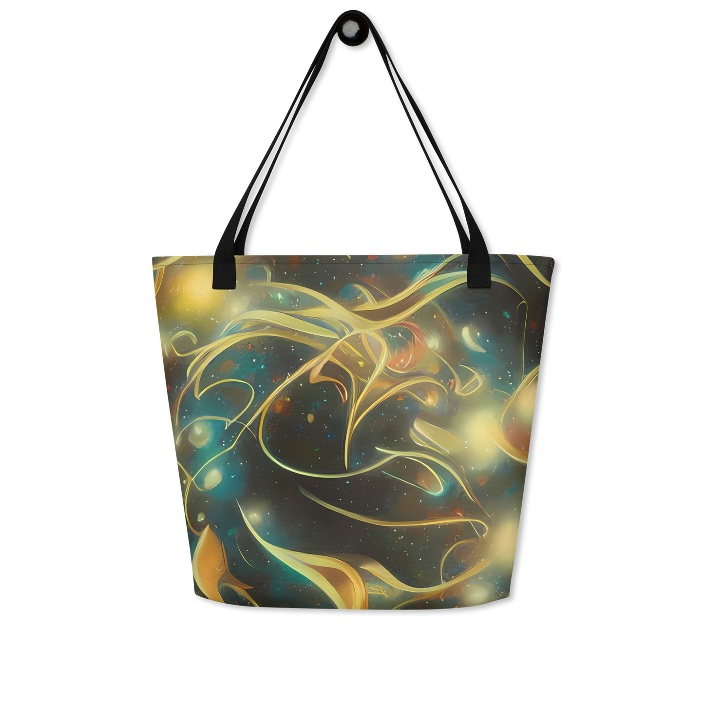 Large Tote Bag w/ Pocket - Whispering Galaxies