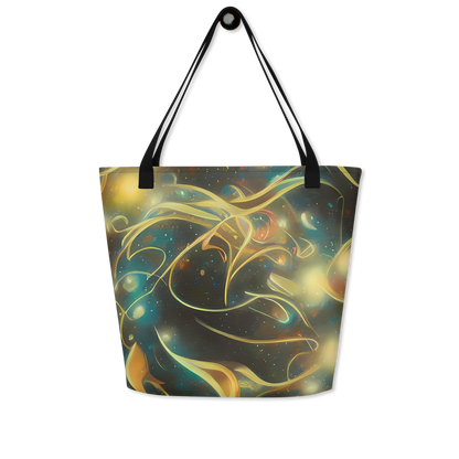 Large Tote Bag w/ Pocket - Whispering Galaxies