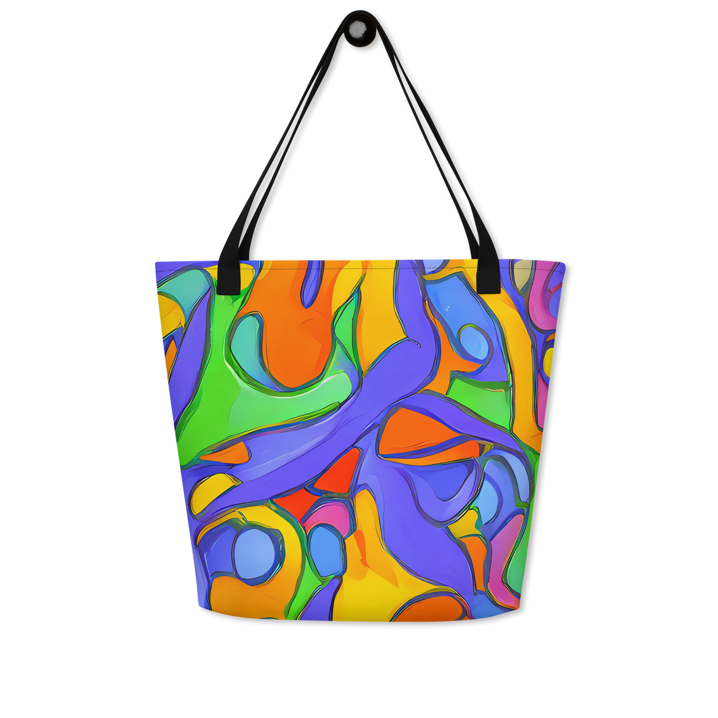 Large Tote Bag w/ Pocket - Joffe Swirl