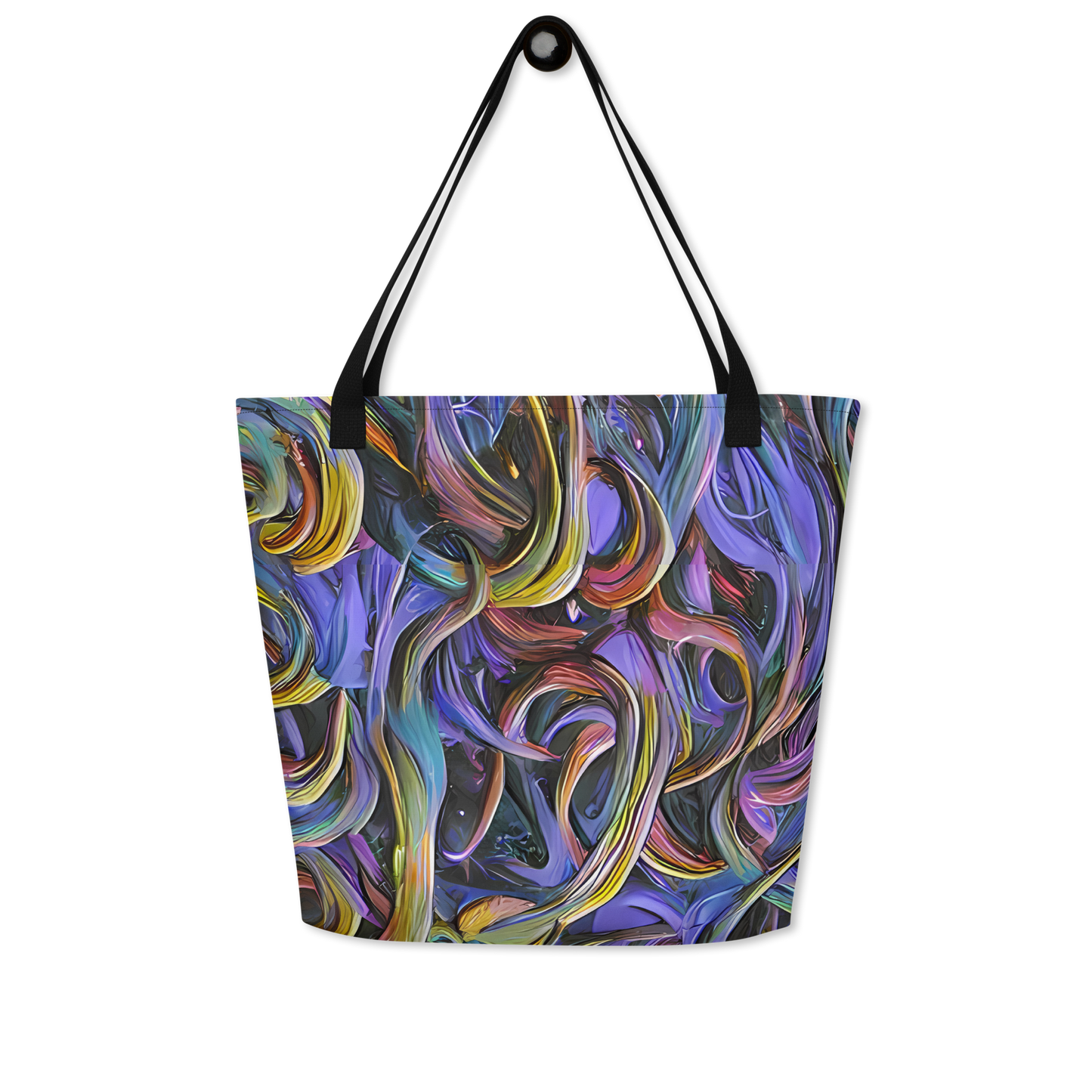 Large Tote Bag w/ Pocket - Tanning Twirl