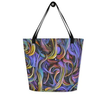 Large Tote Bag w/ Pocket - Tanning Twirl