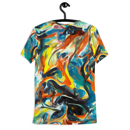 Men's Athletic T-Shirt - Chromatic Vortex