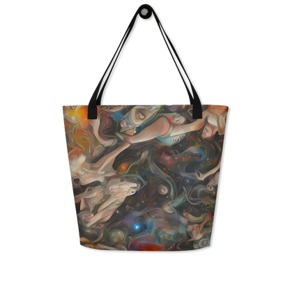 Large Tote Bag w/ Pocket - Copper Swirl