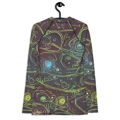 Women's Rash Guard - Starfield Scrolls