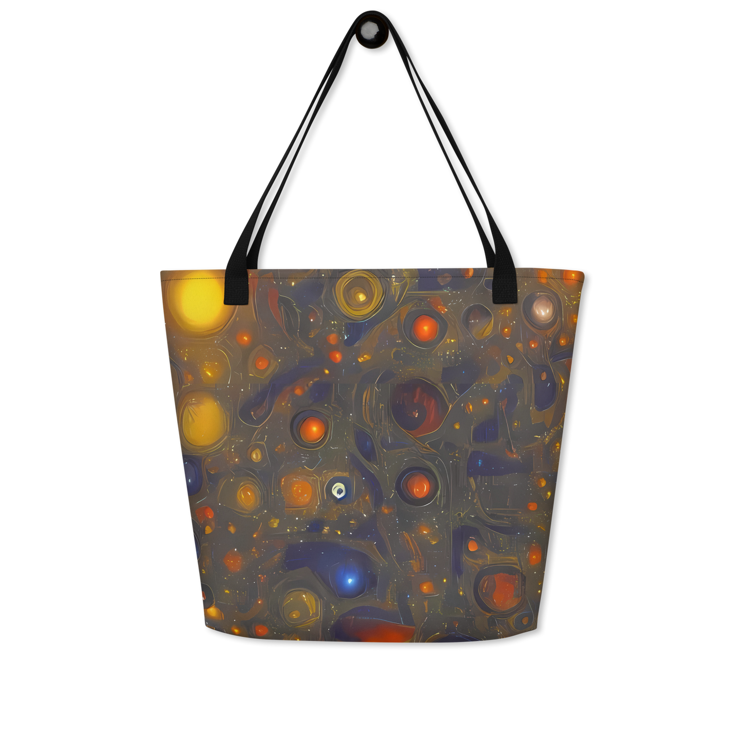 Large Tote Bag w/ Pocket - Chromal Flux