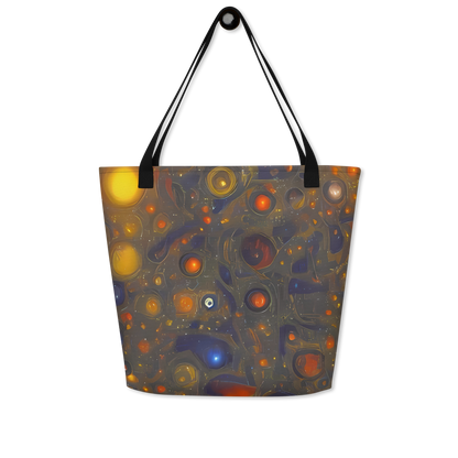 Large Tote Bag w/ Pocket - Chromal Flux