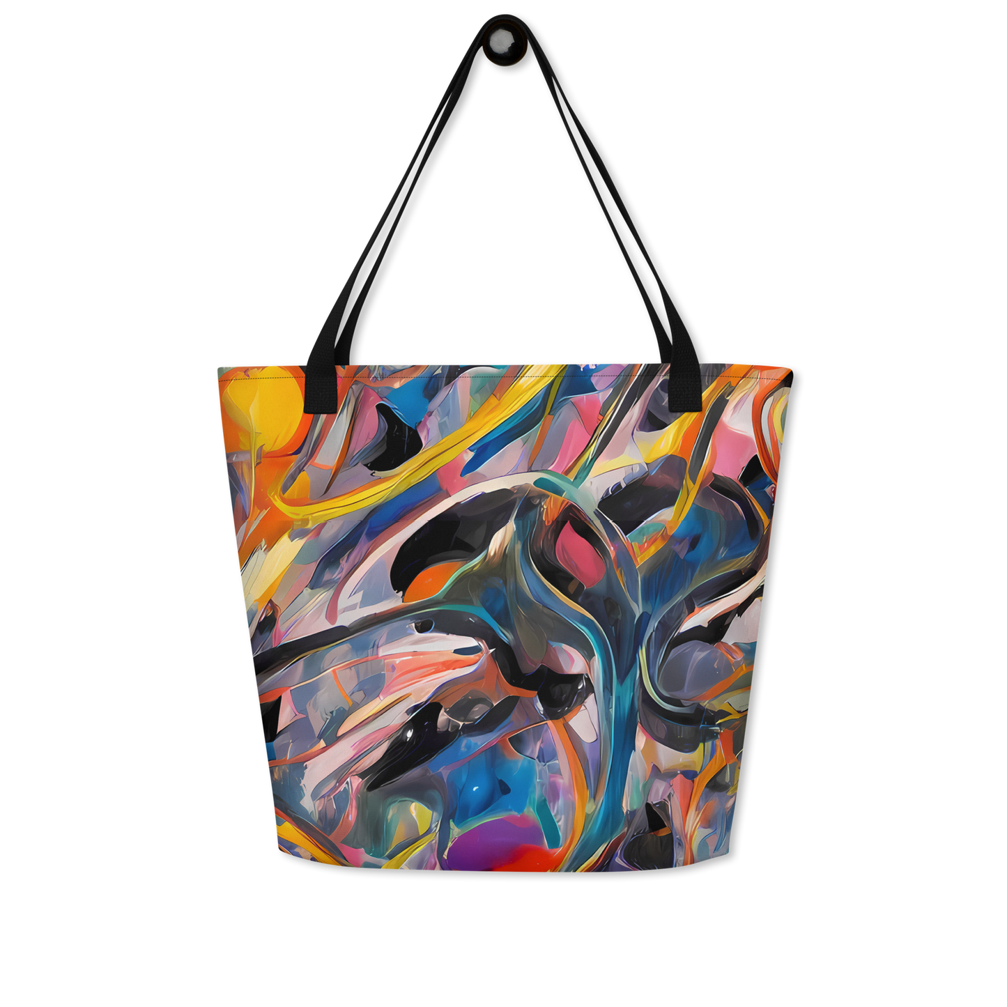 Large Tote Bag w/ Pocket - Brazen Rhapsody