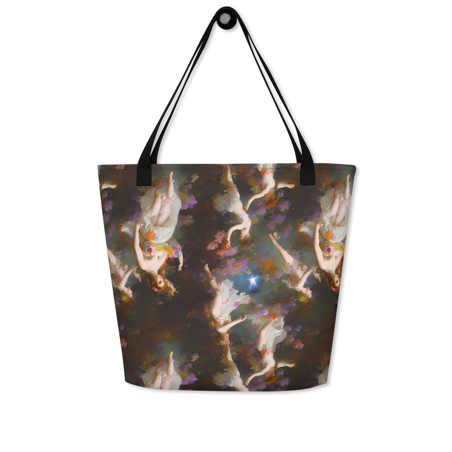 Large Tote Bag w/ Pocket - Winterhalter Whimsy