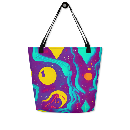 Large Tote Bag w/ Pocket - Cosmic Current