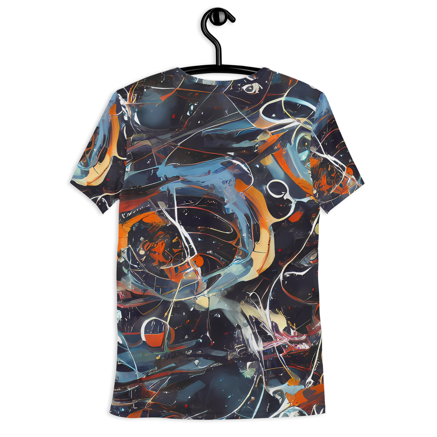 Men's Athletic T-Shirt - Neo-Splash Labyrinth