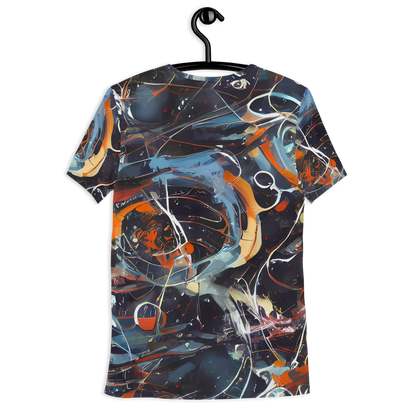 Men's Athletic T-Shirt - Neo-Splash Labyrinth