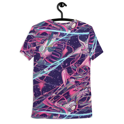 Men's Athletic T-Shirt - Neo-Tokyo Twirl