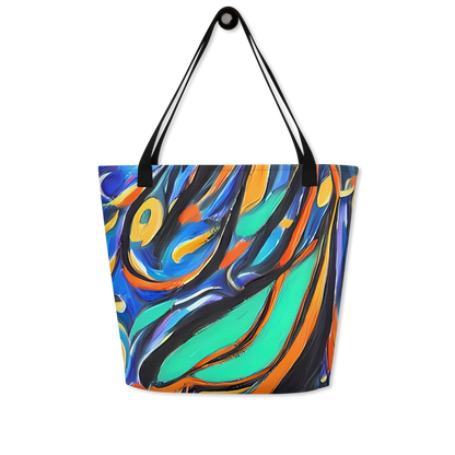 Large Tote Bag w/ Pocket - Carr's Whirl