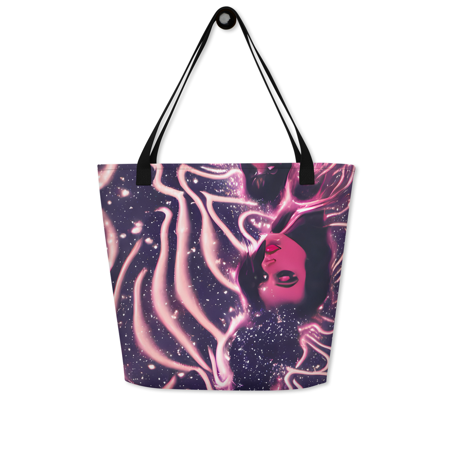 Large Tote Bag w/ Pocket - Stardust Siren