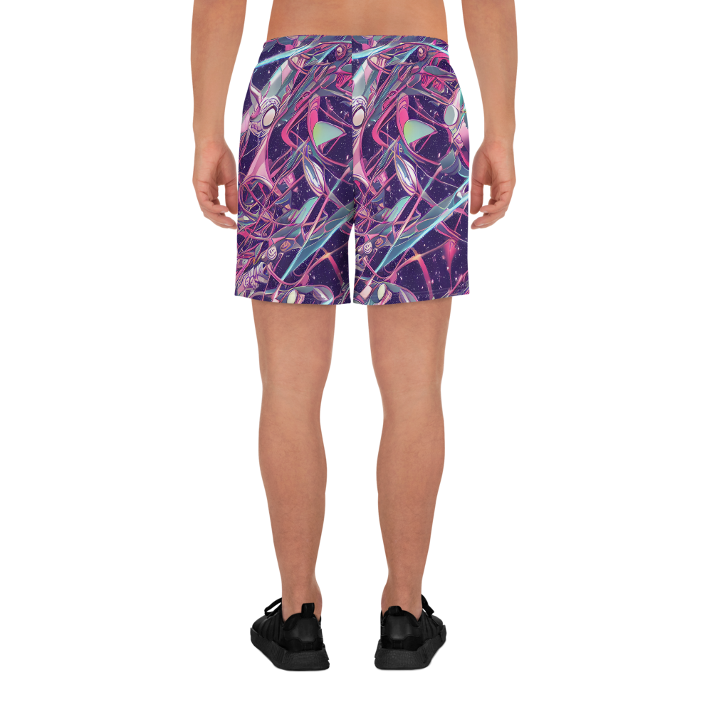 Men's Athletic Shorts - Neo-Tokyo Twirl