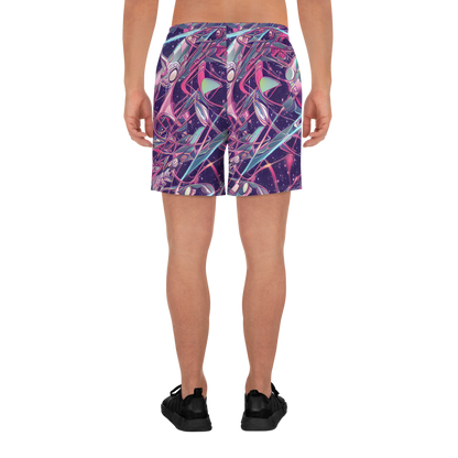 Men's Athletic Shorts - Neo-Tokyo Twirl