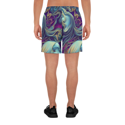 Men's Athletic Shorts - Stellar Waves