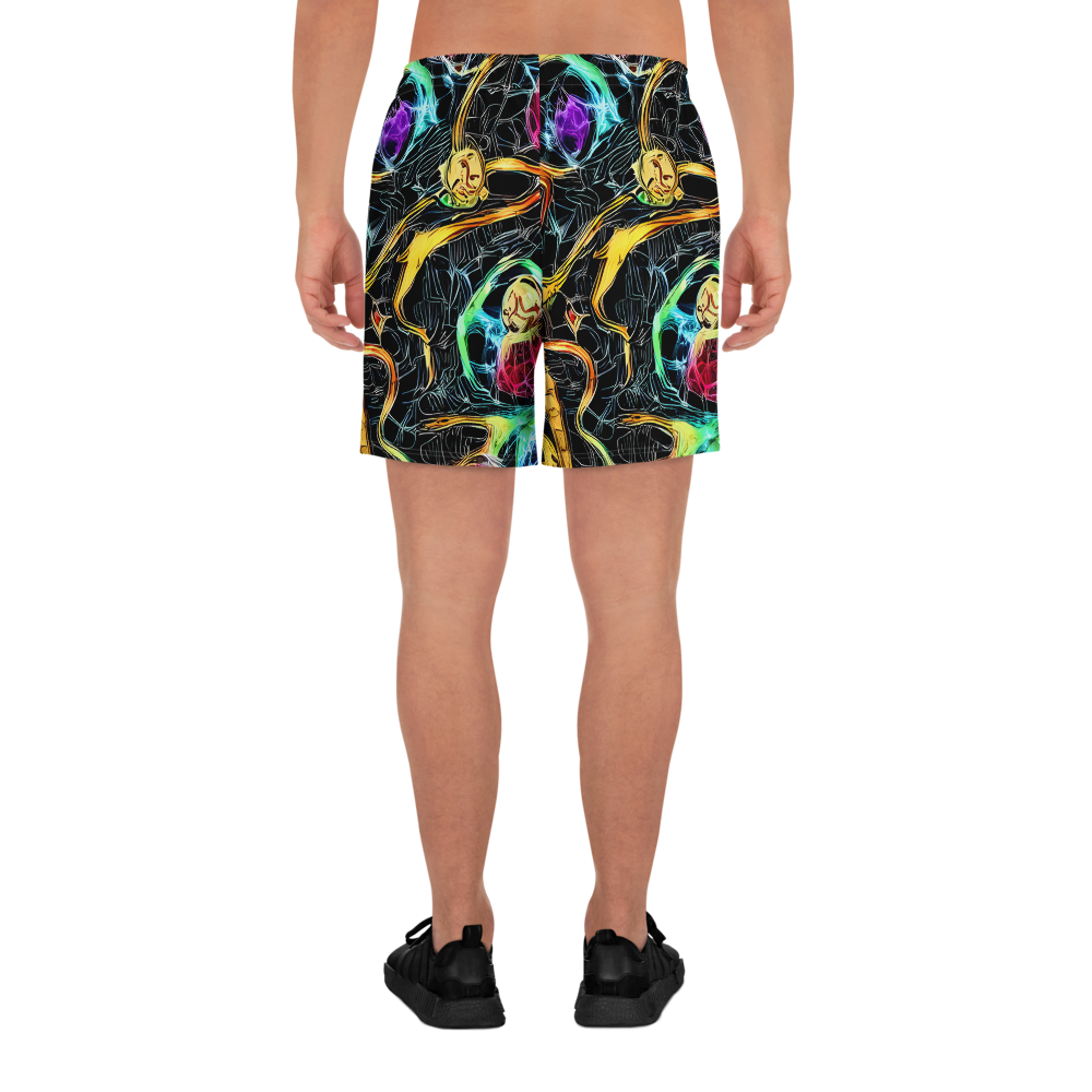 Men's Athletic Shorts - Psychedelic Pulsar