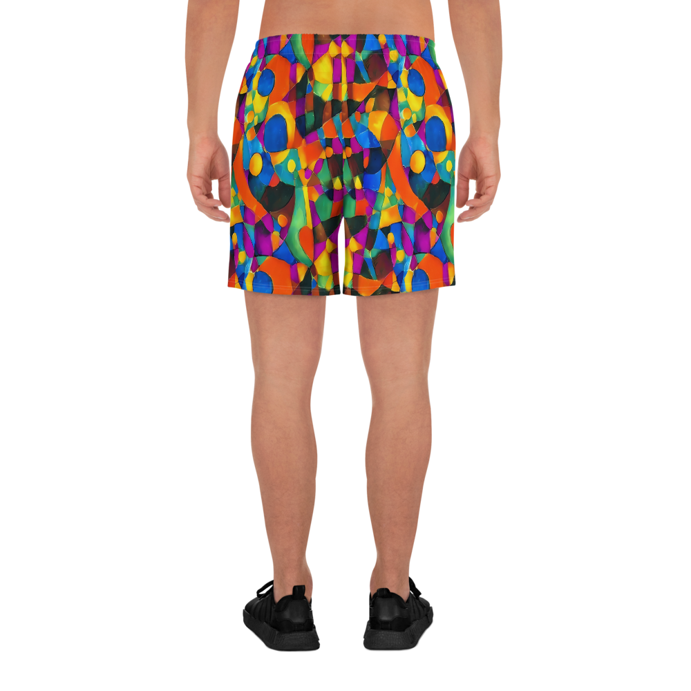 Men's Athletic Shorts - Galactic Jigsaw