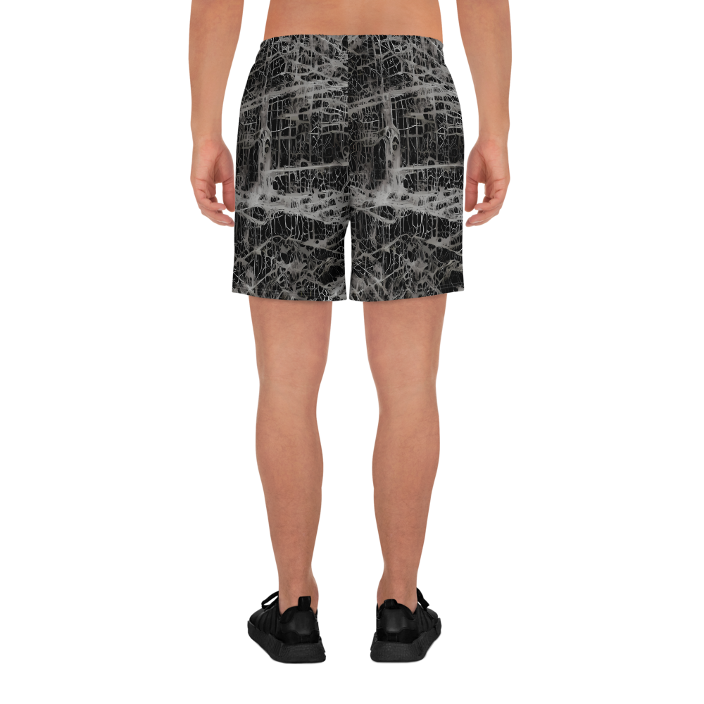 Men's Athletic Shorts - Monochrome Mesh