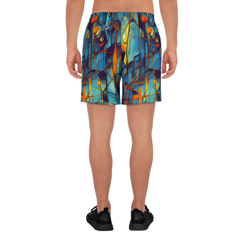 Men's Athletic Shorts - Abstract Eddy