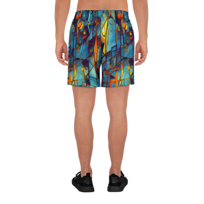 Men's Athletic Shorts - Abstract Eddy