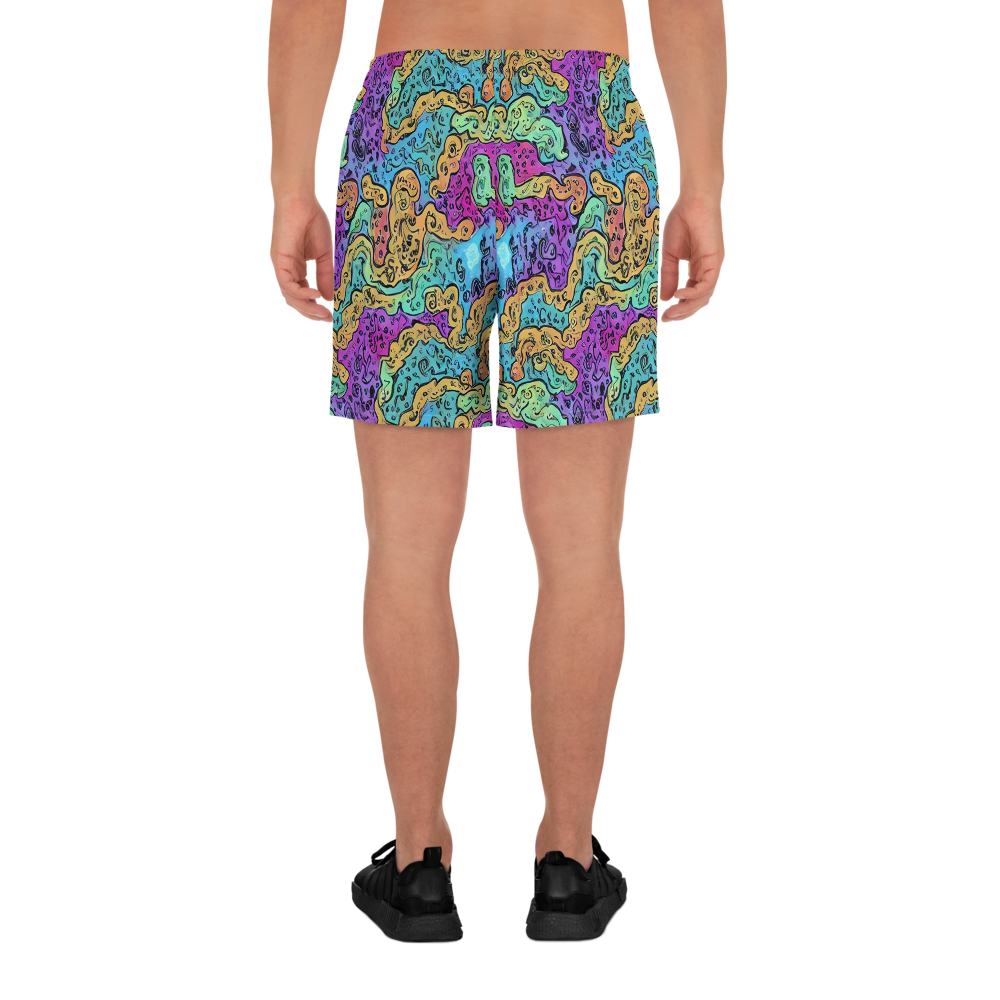 Men's Athletic Shorts - Intergalactic Graffiti