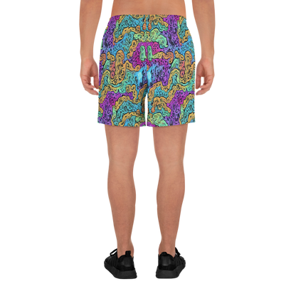 Men's Athletic Shorts - Intergalactic Graffiti