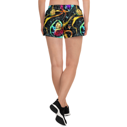 Women’s Athletic Shorts - Psychedelic Pulsar