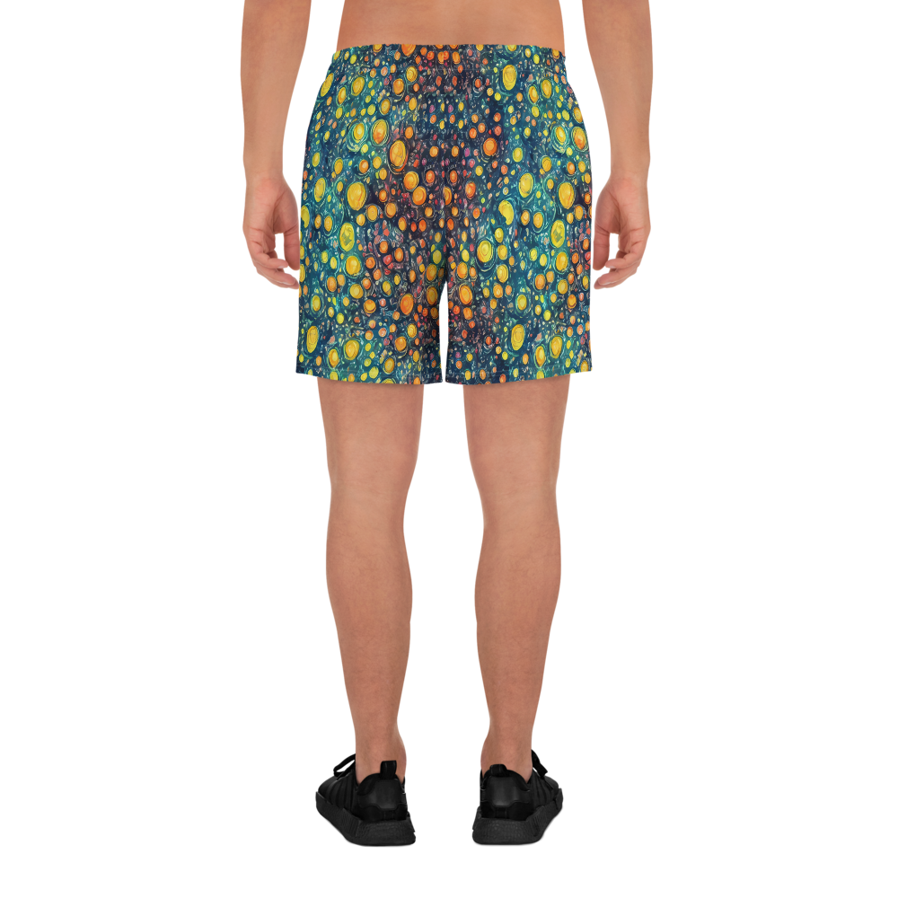 Men's Athletic Shorts - Starry Orbits