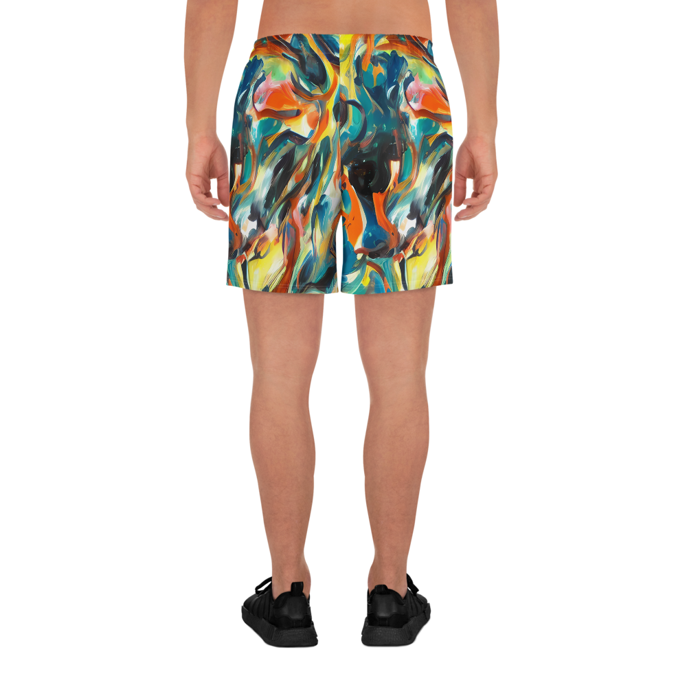 Men's Athletic Shorts - Chromatic Vortex