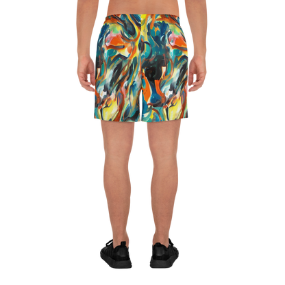 Men's Athletic Shorts - Chromatic Vortex